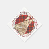 Serviette En Papier Tartan écossais roux (Coin)