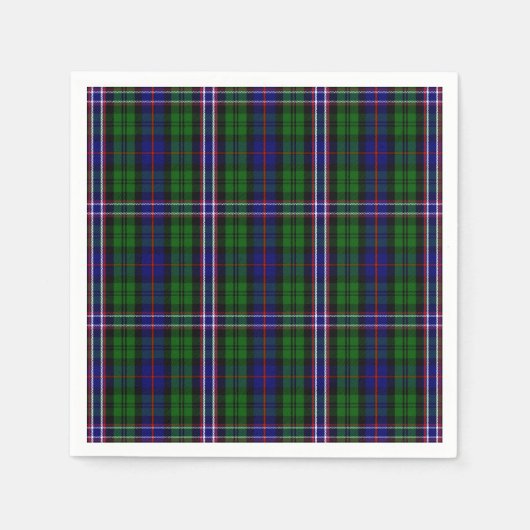 Serviette En Papier Tartan national écossais (Devant)
