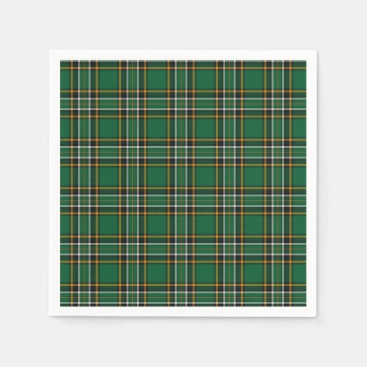Serviette En Papier Tartan national irlandais (Devant)