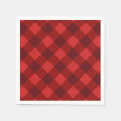Serviette En Papier Tartan Plaid (Devant)