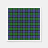 Serviette En Papier Tartan plaid britannique traditionnel (Devant)