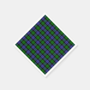 Serviette En Papier Tartan plaid britannique traditionnel 