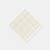 Serviette En Papier Tartan Plaid Cream & Beige No. 66 (Coin)