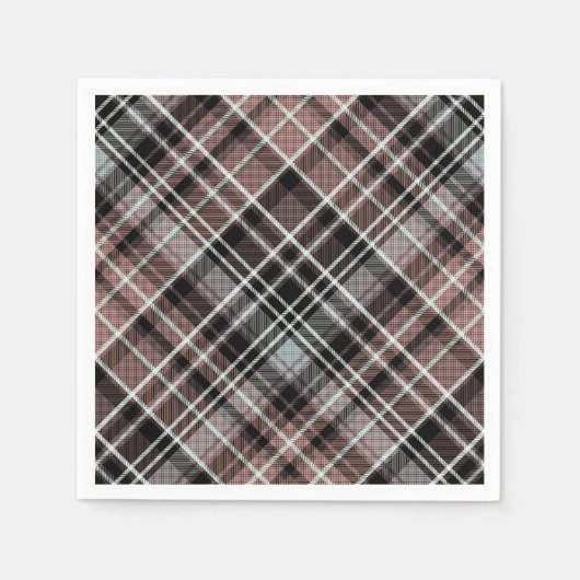 Serviette En Papier Tartan plat classique (Devant)