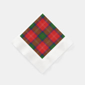 Serviette En Papier Tartan rouge de Chisholm (Coin)
