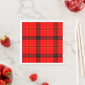 Serviette En Papier Tartan rouge écossais (En situation)