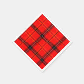 Serviette En Papier Tartan rouge écossais (Coin)