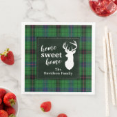 Serviette En Papier Tartan Rustic Retro Davidson Plaid Holiday (En situation)