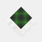 Serviette En Papier tartan vert écossais MacArthur (Coin)