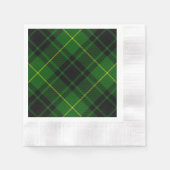 Serviette En Papier tartan vert écossais MacArthur (Devant)