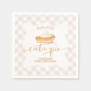 Serviette En Papier Tarte au potiron Cutie Pie carreau d'automne Premi