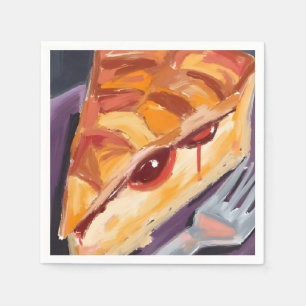 Serviette En Papier Tarte aux pommes de Thanksgiving Aquarelle