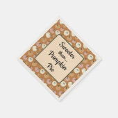 Serviette En Papier Tarte plus douce que Citrouille (Coin)