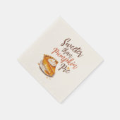 Serviette En Papier Tarte plus douce que Citrouille (Coin)