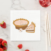 Serviette En Papier Tartes à la citrouille (En situation)