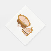 Serviette En Papier Tartes à la citrouille (Coin)