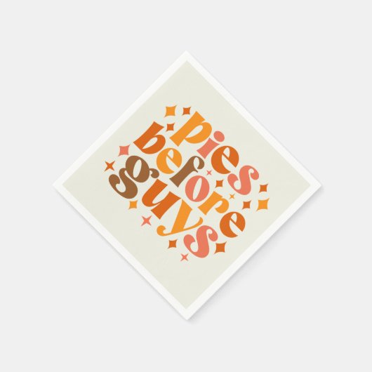 Serviette En Papier Tartines avant les gars (Coin)