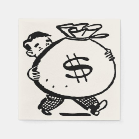 SERVIETTE EN PAPIER T'AS DE L'ARGENT ? (Devant)