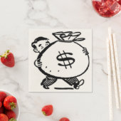 SERVIETTE EN PAPIER T'AS DE L'ARGENT ? (En situation)