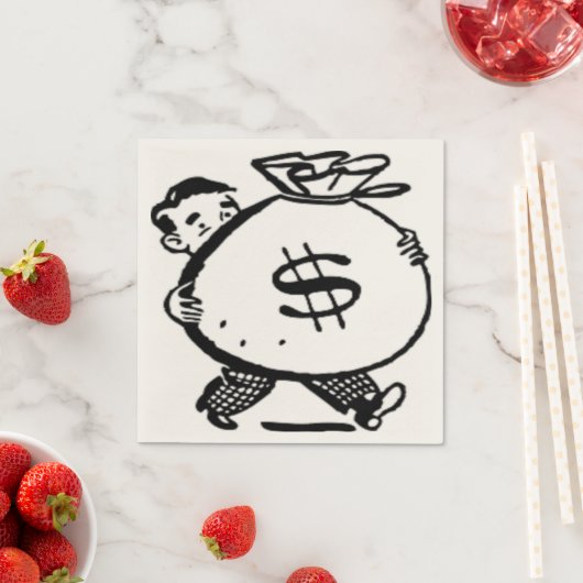 SERVIETTE EN PAPIER T'AS DE L'ARGENT ? (En situation)