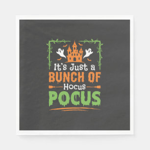 Serviette En Papier Tas de tours de magie d'Halloween