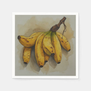 Serviette En Papier Tas frais de bananes