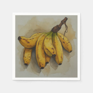 Serviette En Papier Tas frais de bananes