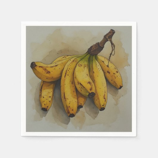 Serviette En Papier Tas frais de bananes (Devant)