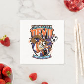 Serviette En Papier Tasmanian Devil Football Club Badge (En situation)