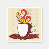 Tasse de café Gras Pop Art Retro