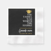 Serviette En Papier Tassel valait la peine d'être Hassle - Graduation  (Devant)