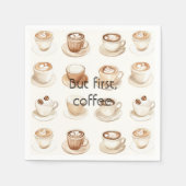 Serviette En Papier Tasses de café crème (Devant)