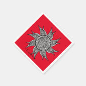 Serviette En Papier Tatouage de henné Sun Thunder_Cove (Coin)
