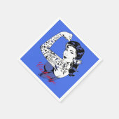 Serviette En Papier Tattoo Girl Arm Up Thunder_Cove (Coin)