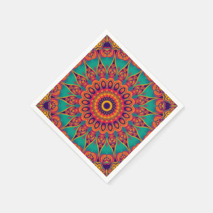 Serviette En Papier Tattoo Kaleidoscope Fractal