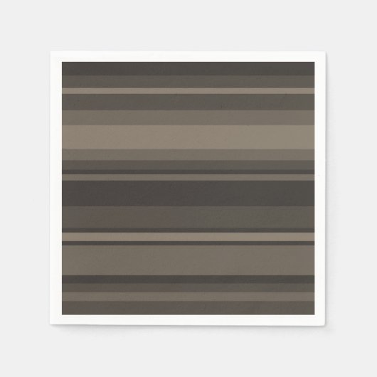 Serviette En Papier Taupe bandes (Devant)