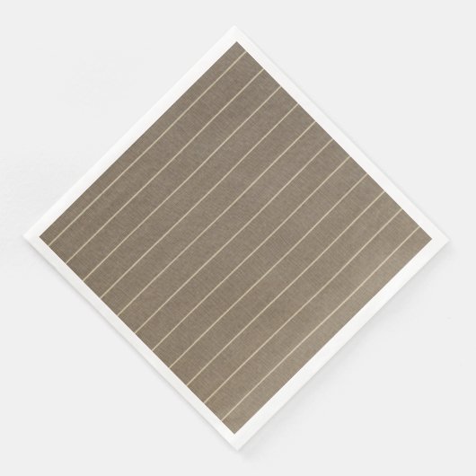 Serviette En Papier Taupe classique avec bande (Coin)
