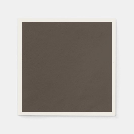 Serviette En Papier Taupe foncée (Devant)