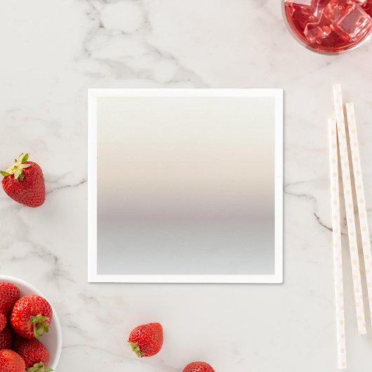 Serviette En Papier Taupe Pastel Gradient (En situation)