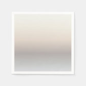 Serviette En Papier Taupe Pastel Gradient (Devant)