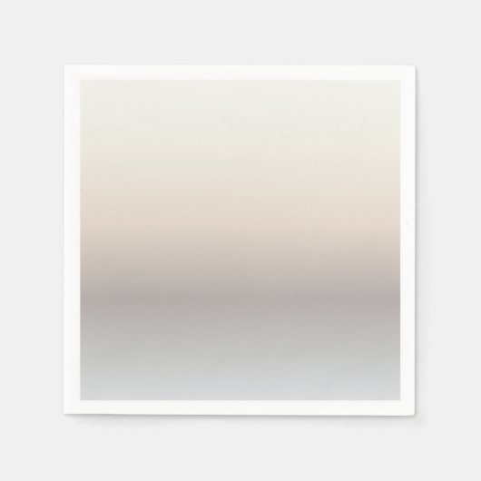 Serviette En Papier Taupe Pastel Gradient (Devant)
