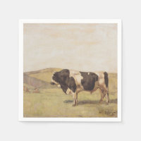 Taureau dans un paysage suisse (de Ferdinand Hodle