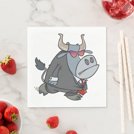 Serviette En Papier Taureau En Costume (En situation)