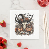 Serviette En Papier Taureau Halloween Vache (En situation)