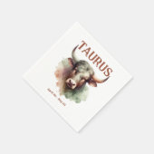 Serviette En Papier Taurus Bull Zodiac Thématique fête d'anniversaire (Coin)