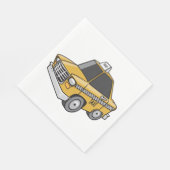 Serviette En Papier Taxi jaune (Coin)