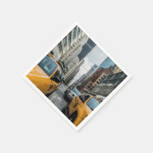Serviette En Papier Taxi Jaune de New York (Coin)