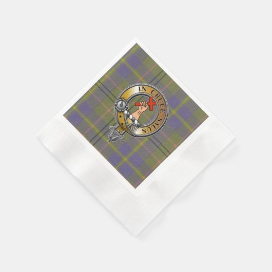 Serviette En Papier Taylor Tartan & Badge (Coin)