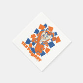 Serviette En Papier TAZ™ Hungry Smashing Through Checker (Coin)