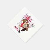 Serviette En Papier TAZ™ Team Australia Soccer Graphic (Coin)